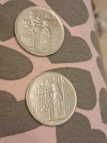 Monete 100 lire anno 1956 - monete,