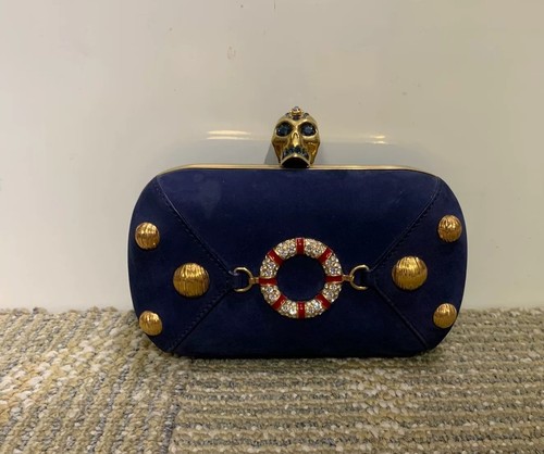 Pochette alexander mcqueen blu - alexander,