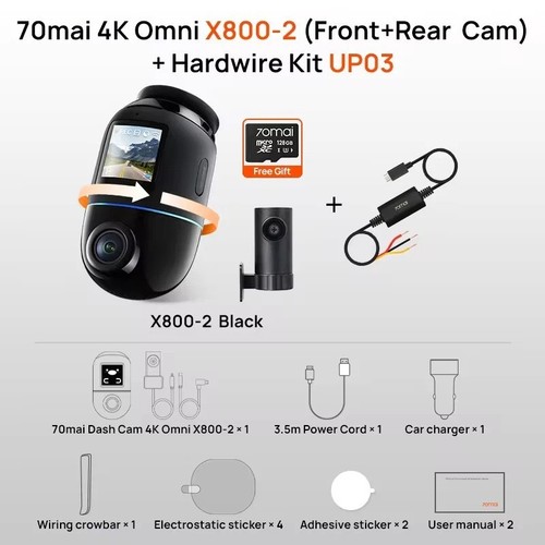 70mai dash cam x800 omni - dash,
