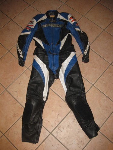 Tuta moto pelle divisibile