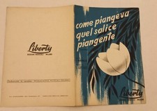 (B) SPARTITO "COME PIANGEVA QUEL SALICE PIANGENTE" WERTMULLER LELE LUTTAZZI 1957