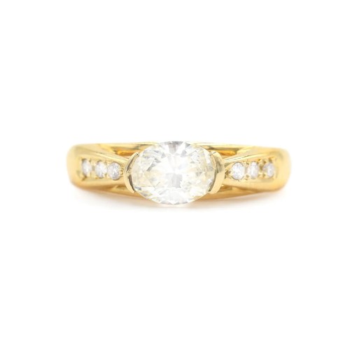 Anello oro giallo con - giallo,