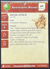 D&D~ADVENTURING WIZARD~12/60~ABERRATIONS~MINIATURES CARD~WIZARDS