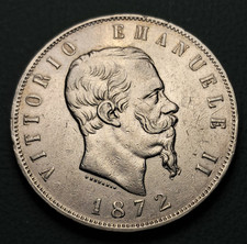 REGNO D'ITALIA 5 LIRE 1872