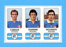 CALCIATORI PANINI 1976-77-Figurina-Sticker n. 418 -FABBIAN-GIANNINI NOVARA-Rec