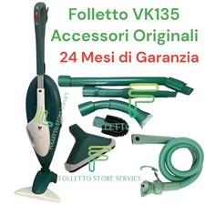 VORWERK FOLLETTO VK 135 COMPLETO TUBO ACCESSORI ORIGINALI VK135 SACCHETTI PROFUM