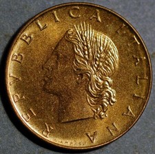 Italy 20 Lire 1975 KM# 97
