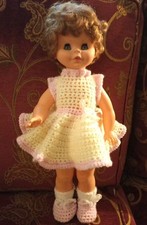 Bella Bambola Migliorati alta 43cm, delizioso abitino ad uncinetto Periodo Furga