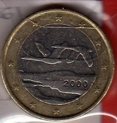 E361 moneta coin finlandia 1 - moneta,