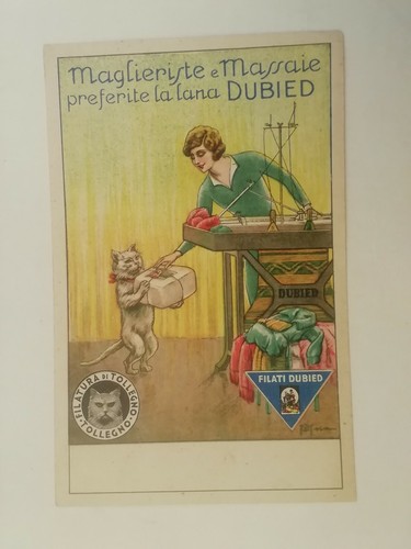 Cartolina pubblicitaria dubied - cartolina,