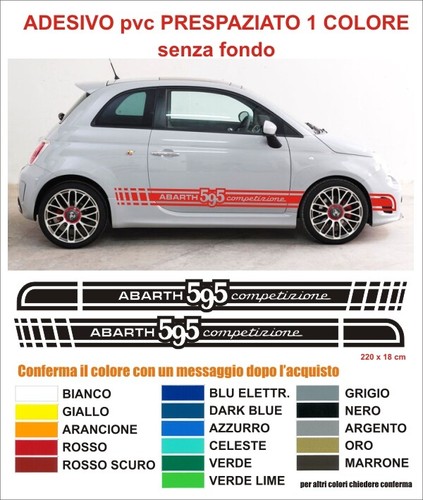 Kit adesivi strisce fiat 500 - kit,