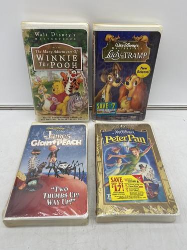 Sealed disney vhs - sealed, tapes