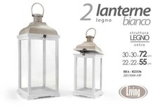 SET 2 LANTERNE PORTACANDELA