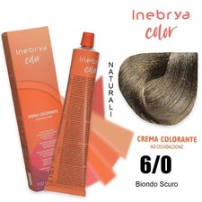 Tinta capelli 6/0 Inebrya Color biondo scuro naturale crema 100ml