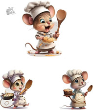 3 wall stickers with small