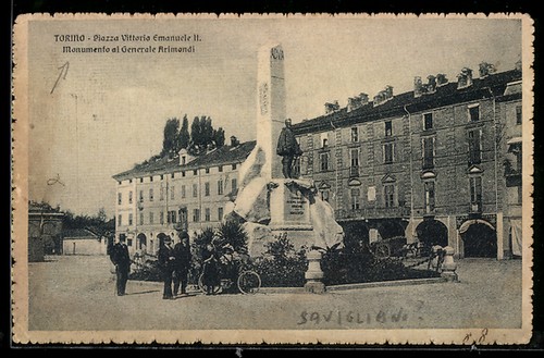 Cartolina torino piazza - cartolina,