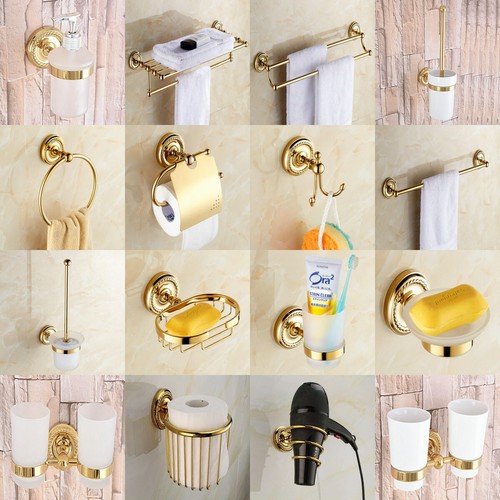 Set accessori bagno ottone