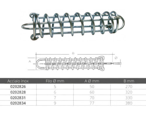 Molla ormeggio acciaio inox - acciaio,