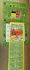 Calendario vintage asciugamani