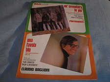 CLAUDIO BAGLIONI UNA FAVOLA BLU UN'AVVENTURA IN PIU' SPARTITO SHEET MUSIC 1970