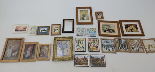 Stampe cornici vintage dipinti - vintage,
