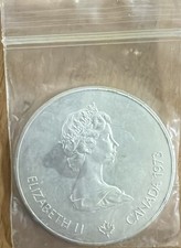 MONETA 5 DOLLARI ARGENTO 1973