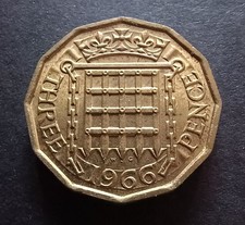 Tre pence in ottone 1966 -