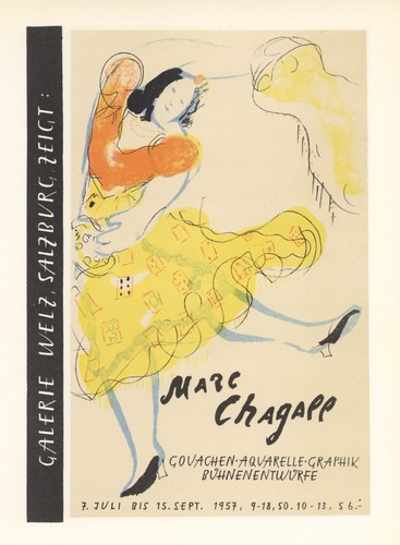Marc chagall lithograph poster - marc,