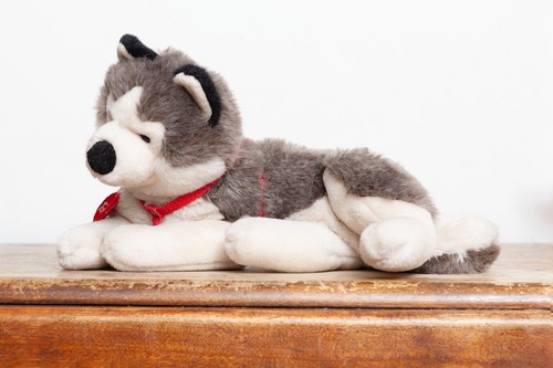 Peluche trudi husky - peluche,