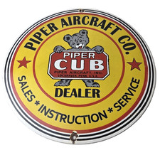 Insegna Vintage Piper Cub