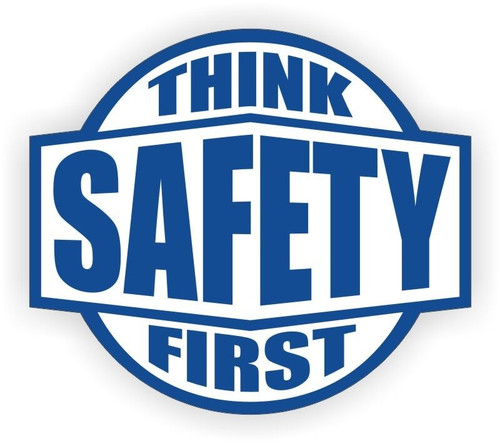 Adesivo think safety first - think,