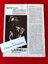 Advertising Italian Pubblicità Werbung : CARNIELLI Cyclette ( 1967 )