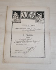  Diploma Comune di Padova 1931