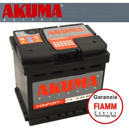 Batteria auto akuma fiamm 55 - batteria,