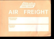 ALITALIA AIR CARGO airline sticker baggage airways FREIGHT LUGGAGE LABEL