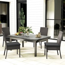 4 Pezzi Sedie da Giardino in