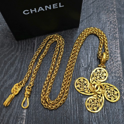 Chanel placcato oro loghi - chanel, cc