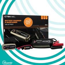 PROMO PACK CARICABATTERIE AUTO MOTO CTEK MXS5.0 + BUMPER+ CAVI OCCHIELLI + POWER