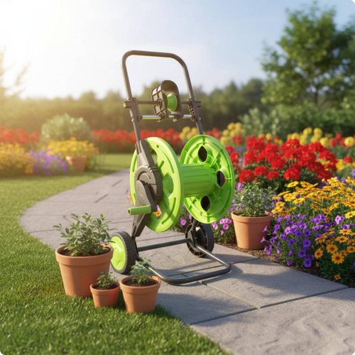 Carrello avvolgitubo con ruote - carrello,