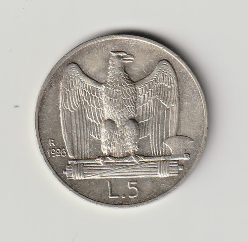 Lire aquilotto 1926 - 5, fdc