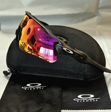 NUOVI occhiali da sole Oakley Radar EV Path montatura nera lenti rosse Prizm.