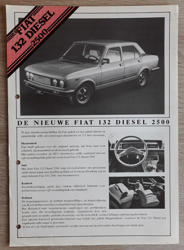 Fiat 132 2500 - , depliant