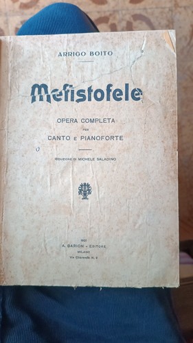 Antico spartito opera - antico, lirica