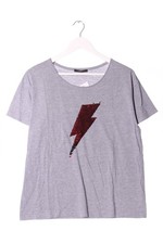 SET T-shirt Donna Camicia Taglia IT 42 grigio chiaro stile casual