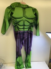 Incredibile Hulk Età 7-8 Ragazzi Vestito Fantasia Bambini Marvel Avengers Costume Halloween