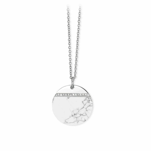 Collana acciaio con - in,