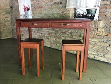 Tavolo alto snack Consolle cucina COUNTRY legno massello 130x50xh100cm SU MISURA