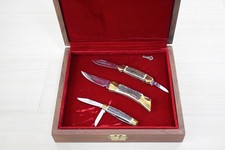 Set coltelli Browning Centenario 1878-1978 Solingen Germania manici cervo come nuovi E2