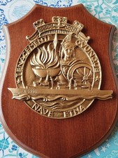 Targa Nave Etna su Base Legno