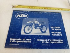 manuale uso e riparazione originale 1981 Ktm MC GS 250 240 II italiano francese